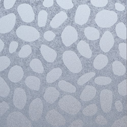 Venilia Fensterfolie statisch Vitrostatic Stein Sichtschutz Folie, PVC, ohne Phthalate, transparent, 45cm x 1,5m, 200µm (Stärke: 0,2mm)