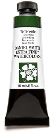 Daniel Smith Extra Fine Watercolor 15ml Paint Tube, Terre Verte (284600104), 0.5 Fl Oz (Pack fo 1)