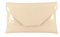 Loni stilvolle großen Umschlag Patent Clutch Bag/Schultertasche Hochzeit Partei Prom Tasche in Nude Pink