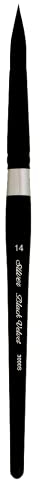 Silver Brush Limited - Pinceau Rond à Manche Court pour l’Aquarelle 3000S14 Black Velvet - Taille 14