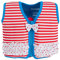 Die original Konfidence Unisex-Kinder Schwimmweste, Mehrfarbig (Marthas Red Stripe & Frills), 4-5 Jahre