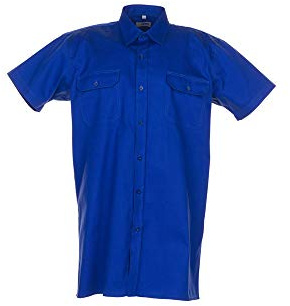 Planam Twill 1/4 Sleeve Shirt Blue
