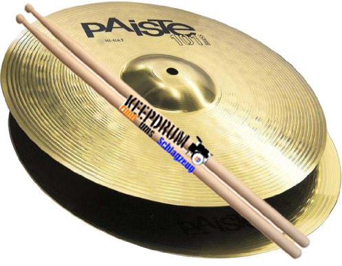PAISTE 101 Hi Hat Becken 13 + 5A KD Drumsticks
