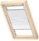 VELUX Original Wabenplissee, S06, Weiß, mit Grauer Führungsschiene