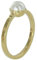 Skagen Damen Ring Gold Perle Weiss JRSG035, Größe:S6 (16.5 mm Ø)