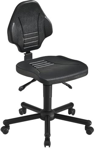 meychair | Schwerlast-Arbeitsdrehstuhl | belastbar bis 250 kg | mit Rollen | Höhenverstellbereich 480-610 mm