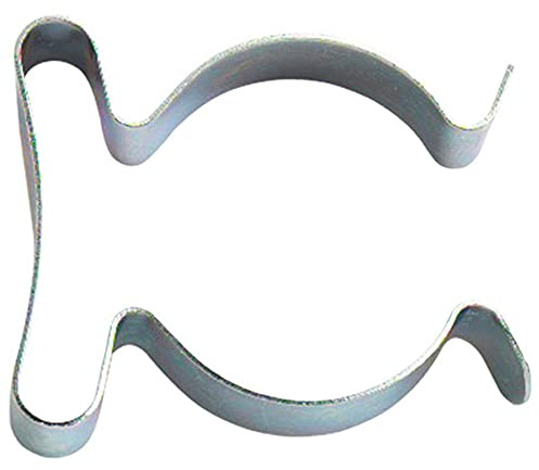 Merriway BH04495 (10 Pcs) BZP Spring Steel Tool Clips Terry Grip 50-60 mm (2 - 2.3/8 Inch) - Pack of 10 Pieces