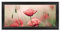 ConKrea Quadro PANORAMISCH AUF Canvas - AUFHÄNGEN Rossi Blumen - Natur Dimensione: 30x70cm C - Colore Nero Contemporaneo