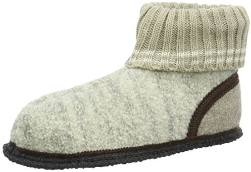 Beck Unisex Oetz Flache Hausschuhe, Beige, 46 EU