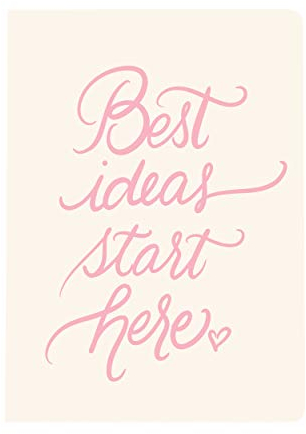 Best Ideas Tagebuch aus veganem Leder, groß