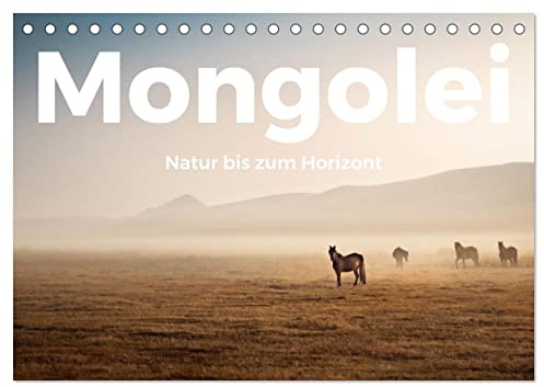 Mongolei - Natur bis zum Horizont (Tischkalender 2026 DIN A5 quer), CALVENDO Monatskalender: Entdecken Sie die malerische Mongolei, so wie Sie sie noch nie gesehen haben. (CALVENDO Natur)