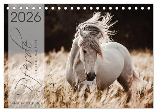 Spiegel deiner Seele (Tischkalender 2026 DIN A5 quer), CALVENDO Monatskalender: Lassen Sie sich entführen in die Faszinierende Welt der Pferde (CALVENDO Tiere)