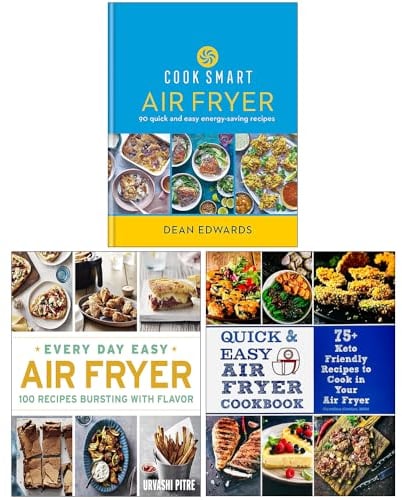 Cook Smart Air Fryer, Every Day Easy Air Fryer & Quick & Easy Air Fryer Cookbook 3 Books Collection Set