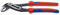 KNIPEX Alligator Wasserpumpenzange auf SB-Karte mit schlanken Mehrkomponenten-Hüllen schwarz atramentiert 250 mm, 88 02 250 SB