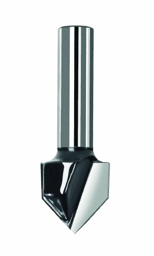 Bosch 2609256657 DIY V-Nutfräser zweischneidig, HartMetall,6.3 mm, 90°, 6 mm (1)