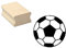 Stempel FUSSBALL - Motivstempel aus Buchenholz