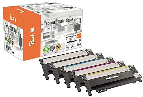 Peach S4072 Spar Pack Plus Tonermodule (2xBK, C, M, Y) ersetzt Samsung CLT-P4072C/ELS, SU382A für z.B. Samsung CLP -320, Samsung CLP -320 N, Samsung CLP -325, Samsung CLP -325 N, Samsung CLP -325 W