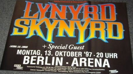Lynyrd Skynyrd – Tour 1997 – 50 x 70 cm zeigt/Poster