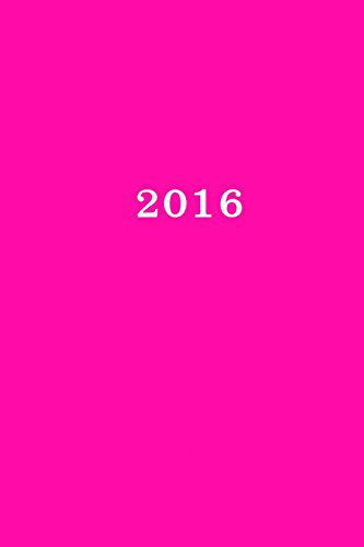 2016: Kalender/Terminplaner: 1 Woche auf 2 Seiten, Format ca. A5, Cover pink