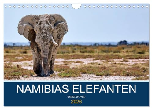 Namibias Elefanten (Wandkalender 2026 DIN A4 quer), CALVENDO Monatskalender: Herrscher des Etosha-Nationalparks (CALVENDO Tiere)