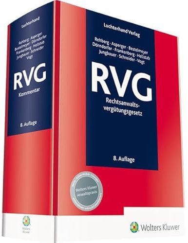 RVG-Rechtsanwaltsvergütungsgesetz: Kommentar