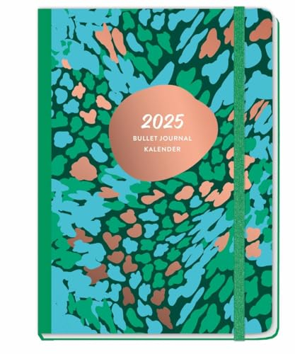 Abstract Bullet Journal A5 2025: Taschenkalender 2025 mit Punktraster, Gummiband und Lesebändchen. Praktischer Buch-Kalender für Termine und To-dos. ... A5 (Bullet Journal Kalender Heye)