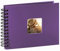 Hama Fotoalbum 24x17 cm (Spiral-Album mit 50 schwarzen Seiten, Fotobuch mit Pergamin-Trennblättern, Album zum Einkleben und Selbstgestalten) lila