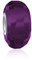Bling Jewelry Solido Viola Traslucido Sfaccettato Murano Vetro .925 Argento Sterling Nucleo Perlina Distanziatore Si Adatta Bracciale Europeo Di Fascino Per Le Donne Teen