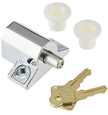 Yale P-114-CH Patio Doorlock, Chrome Finish, Standard Security, Visi Packed, suitable for patio doors