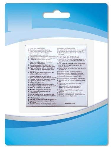 Kit di riparazione per piscina 10 toppe pesanti autoadesive