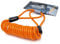 Artago R1 Cable Recordatorio de Acero Trenzado, 140cm, Recubrimiento Anti-Arañazos, Reminder Universal para Candado Moto Disco Casco Scooter Bicicleta Patinete, Naranja