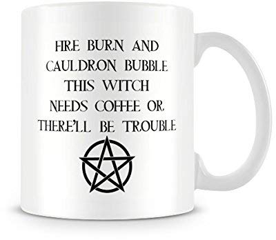 Behind The Glass - Witch's Mug - Printed Funny Mug - Great Gift/Present Idea, Ceramic, 11fl.oz.