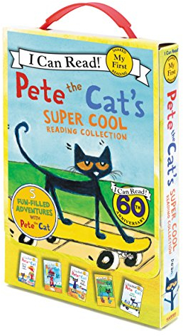 Pete The Cat's Super Cool Reading Collection: A Box of 5 I Can Read Favorites for Beginner Readers (My First I Can Read)