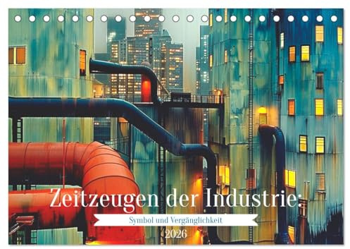 Zeitzeugen der Industrie: Symbol und Vergänglichkeit (Tischkalender 2026 DIN A5 quer), CALVENDO Monatskalender: Die Ästhetik verfallener Gebäude (CALVENDO Technologie)