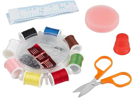 Chef Aid Sewing Susan, EIN komplettes Nähset, Einsatz Ausbessern von Gegenständen unterwegs, ideal für Zuhause, Reisen, Notfall oder zum Basteln, Baumwolle, Mehrfarbig