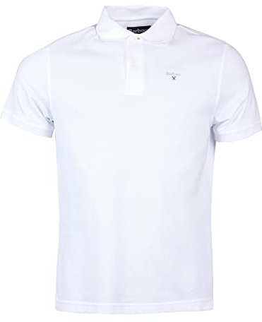 Barbour Sports Pique Polo White White L