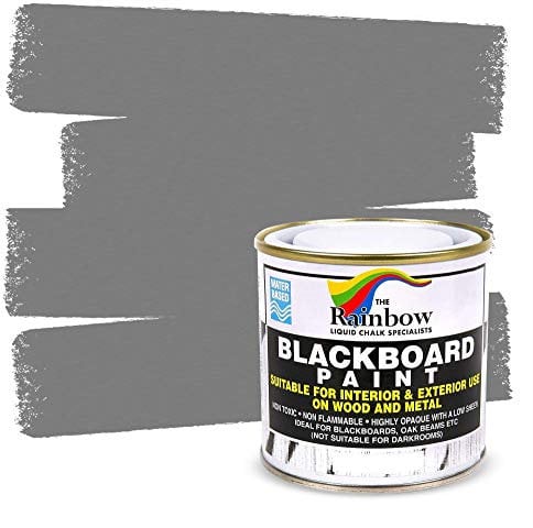 Grey Chalkboard Paint - 250ml Ideal to use with Liquid Chalk and Dry Chalk Sticks