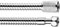 Flessibile per doccia in ottone doppia aggraffatura ridotto cm 150