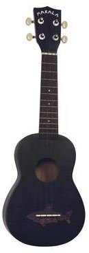 KALA MK-SS/BLK - Black, Vintage Satin Finish - Makala Shark Soprano Ukulele