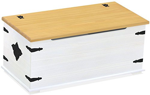 Truhe Eiche hell Weiss Rio Classico Aufbewahrung Holz Pinie Massivholz Echtholz Farbe wählbar Brasilmöbel