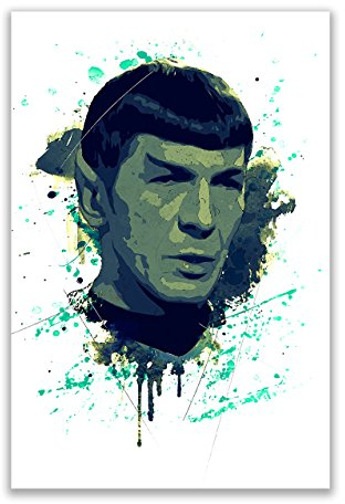 Kunstbruder Spock Color (div. Größen) - Kunst Druck auf Leinwand 40x60cm