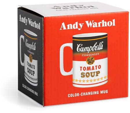 Galison Andy Warhol – Soup Can Color Changing Ceramic Mug
