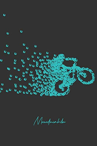 Mountainbike: Mountain Bike MTB Notizbuch Zeichenbuch A5 | Geschenk für Mountainbiker Radsportler Fahrrad Fans Väter Ehemänner Kinder Jugendliche ... Vatertag Weihnachten | 120 linierte Seiten
