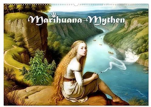 Marihuana-Mythen (Wandkalender 2026 DIN A2 quer), CALVENDO Monatskalender: Die berauschte Sagenwelt Deutschlands (CALVENDO Spass)