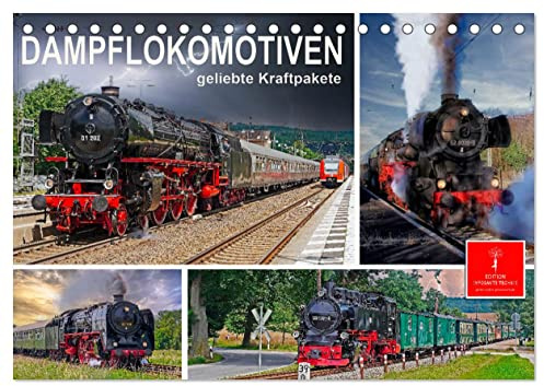 Dampflokomotiven - geliebte Kraftpakete (Tischkalender 2026 DIN A5 quer), CALVENDO Monatskalender: Nostalgische Dampflokomotiven - geliebte ... in ihren Bann ziehen. (CALVENDO Technologie)
