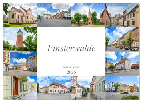 Finsterwalde Impressionen (Wandkalender 2026 DIN A3 quer), CALVENDO Monatskalender: Beeindruckende zwölf Bilder der Stadt Finsterwalde (CALVENDO Orte)