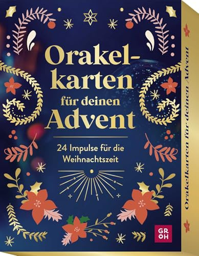 Orakelkarten für deinen Advent: 24 Impulse für die Weihnachtszeit | Hochwertiges Kartenset mit liebevollen Botschaften für den Advent