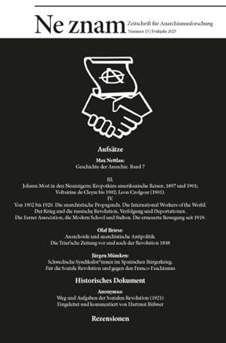Ne znam 15: Zeitschrift für Anarchismusforschung