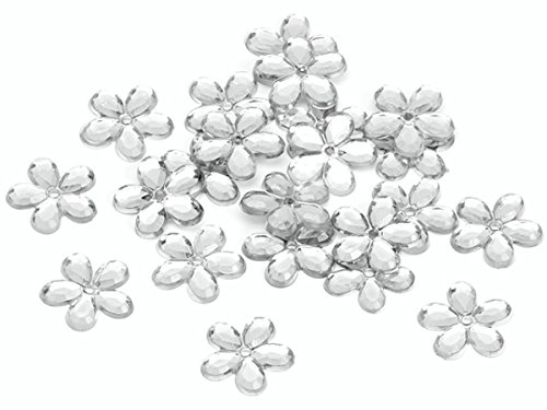 Knorr Prandell 1,2 cm Blume Dekoration, 1 Stück, Silber