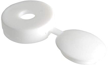 Hinged Cover Cap White No. 10-12 Bag 100